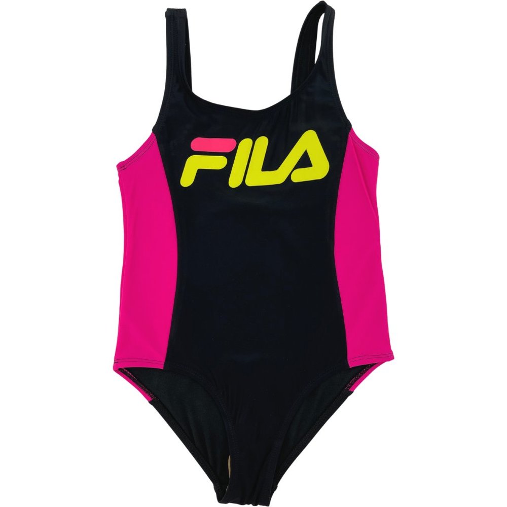 Fila | Girl's One Piece Bathing Suit | Black & Pink | Various Sizes